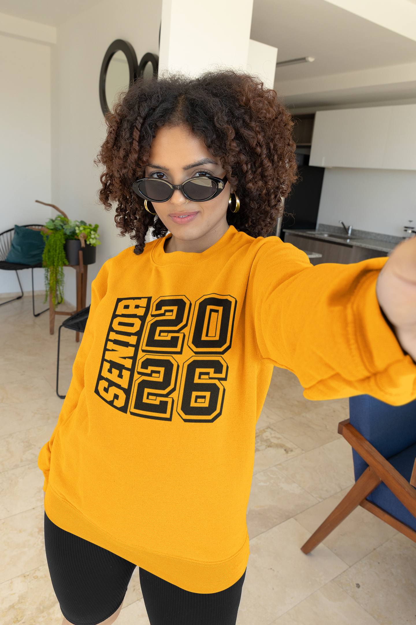 Senior2026 Graduation Sweatshirt, Black Design image 4