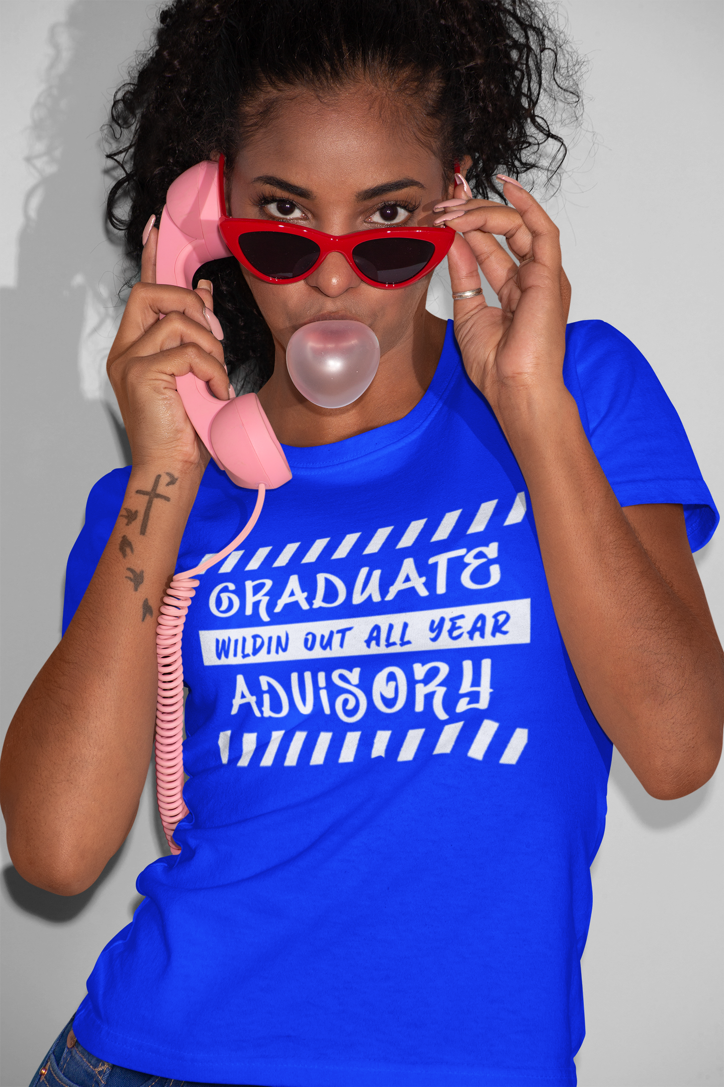 Graduate Advisory Wildin Out White Design Tshirt image 4