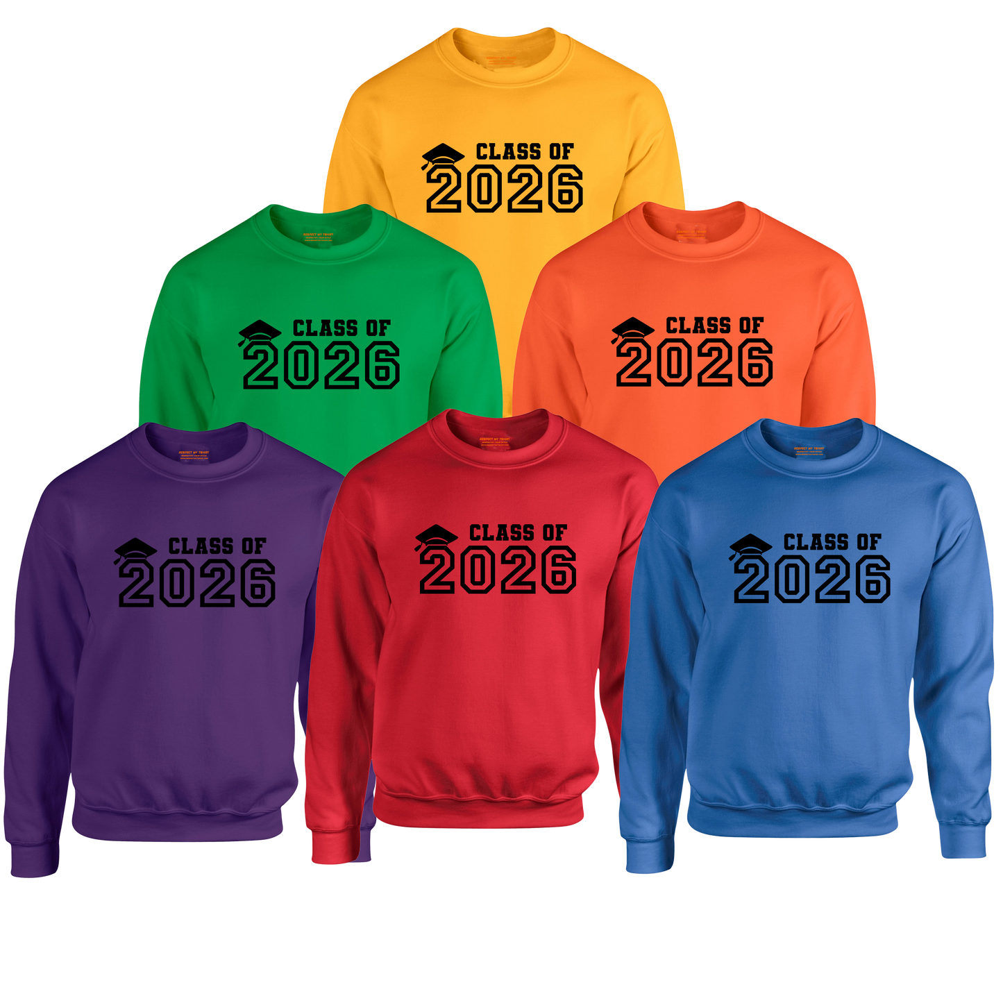Class of 2026 Sweatshirt, Black Design image 6