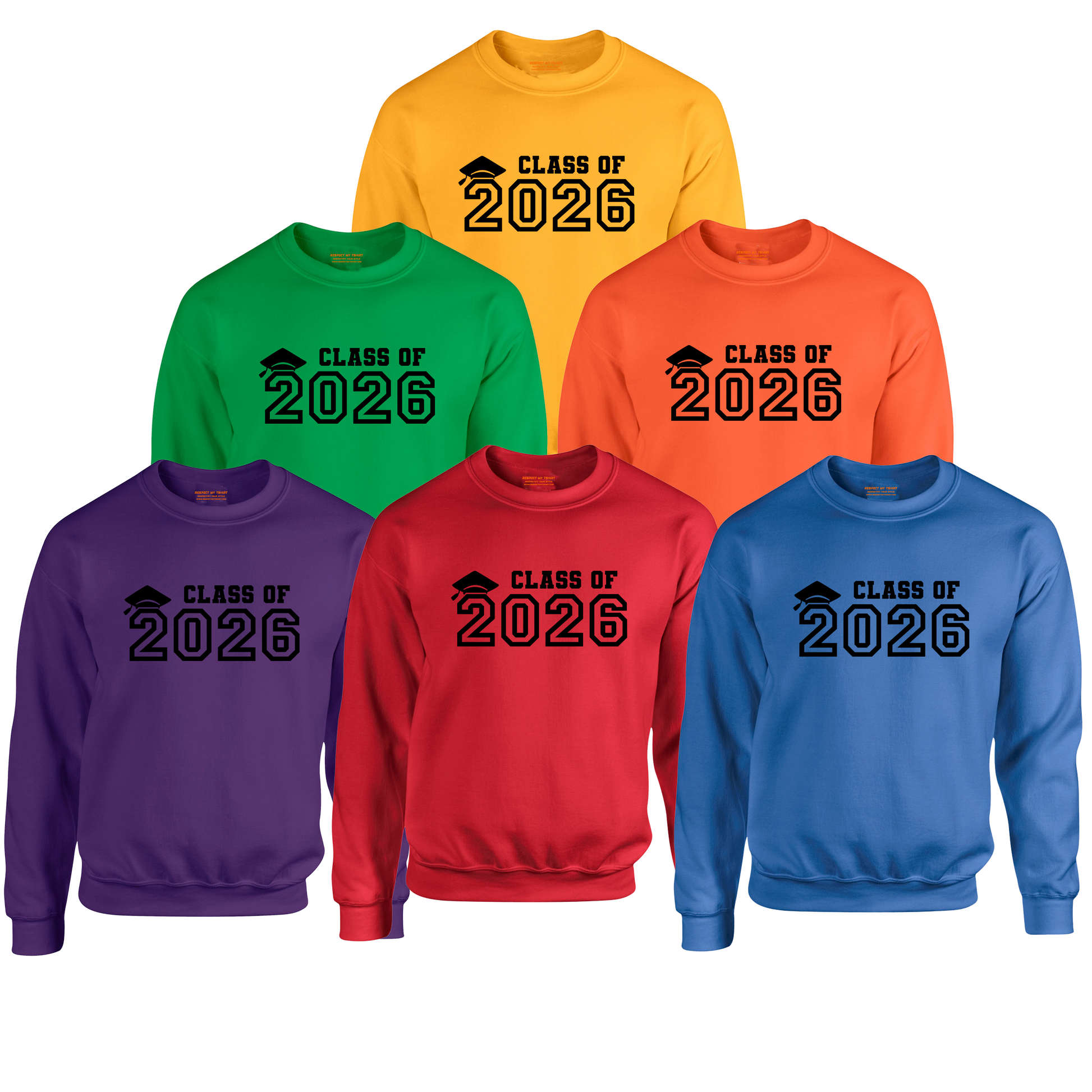 Class of 2026 Sweatshirt, Black Design image 6