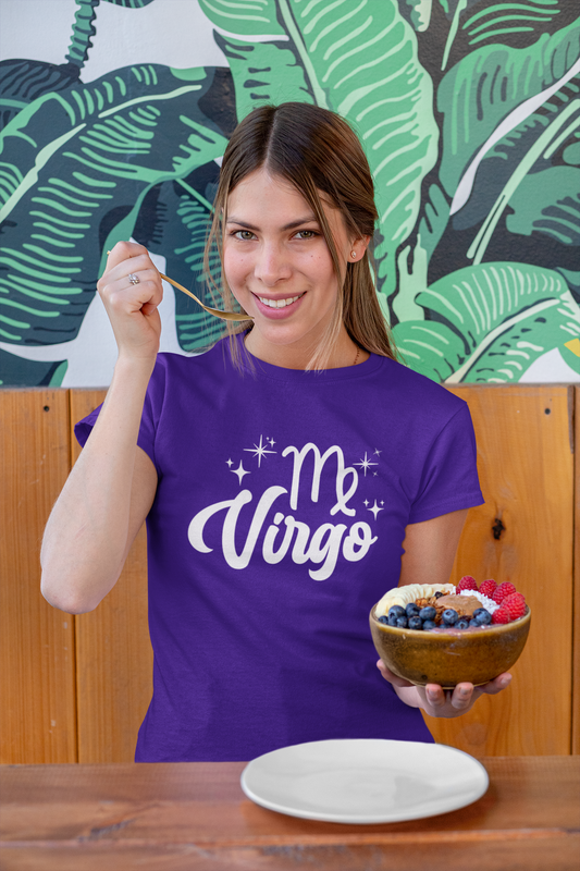 Virgo Zodiac Tshirt - White Design image 0