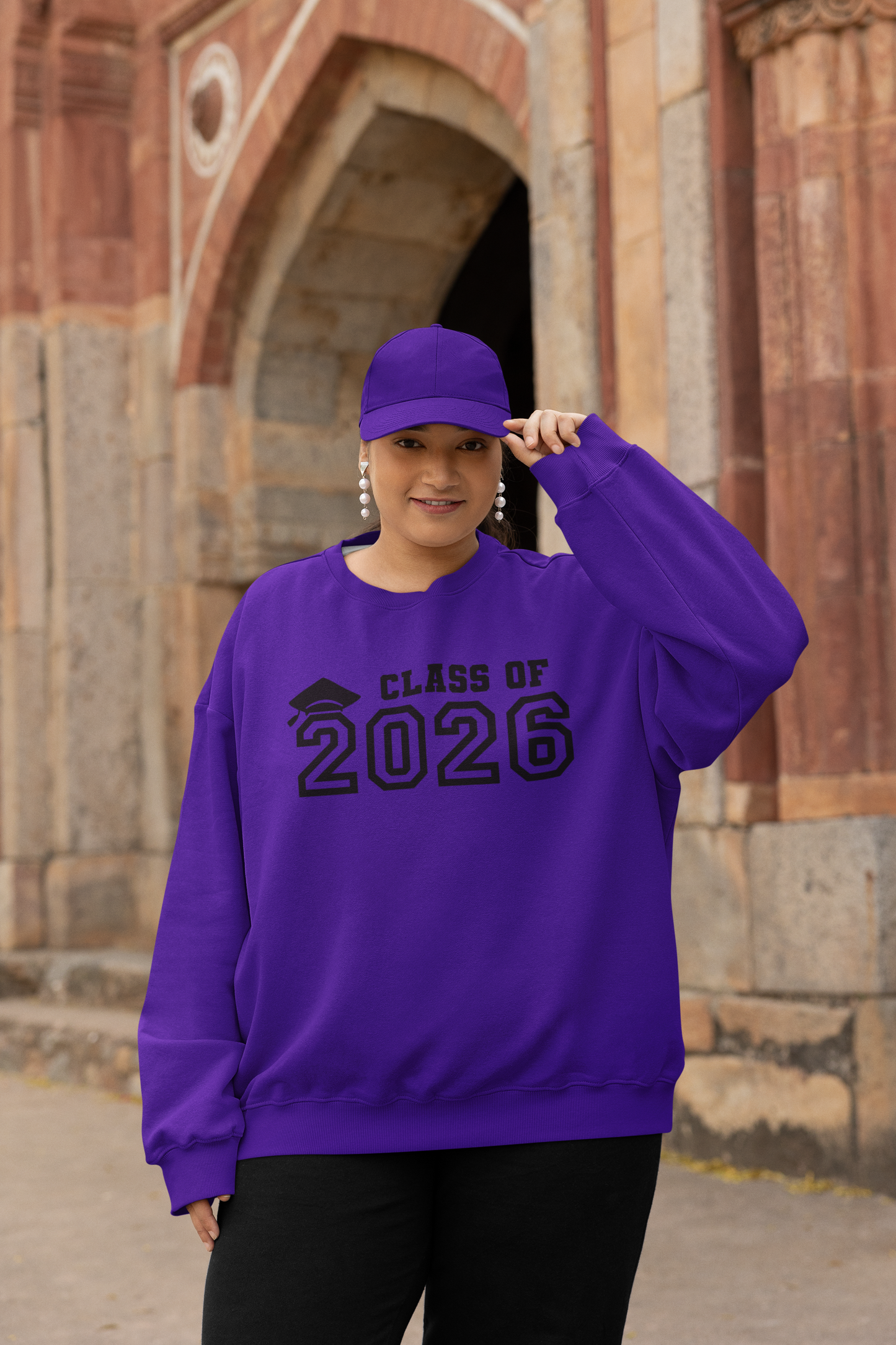 Class of 2026 Sweatshirt, Black Design image 1