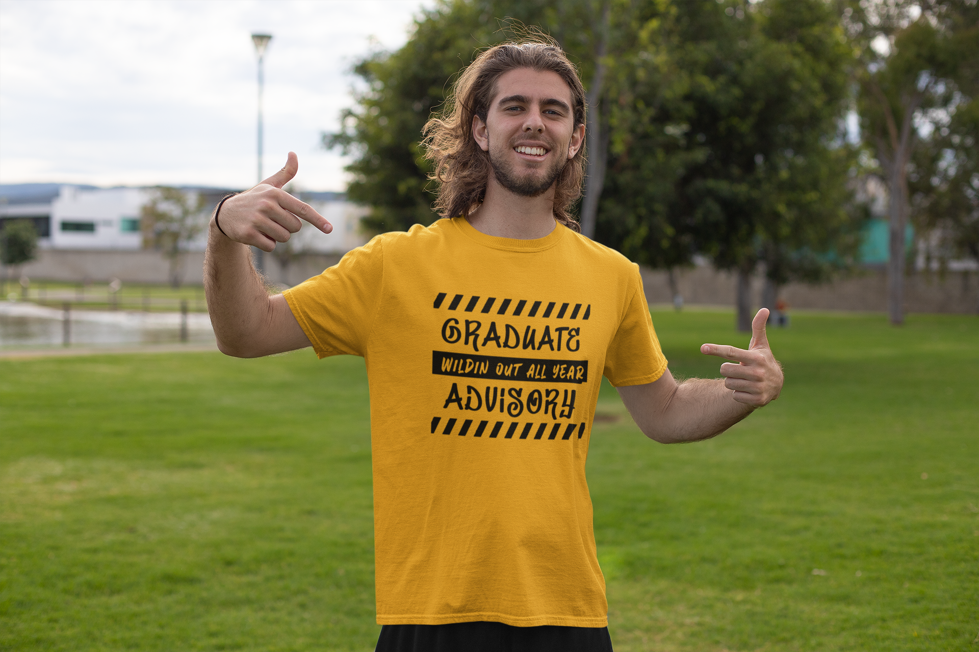 Graduate Advisory Wildin Out Black Design Tshirt image 4