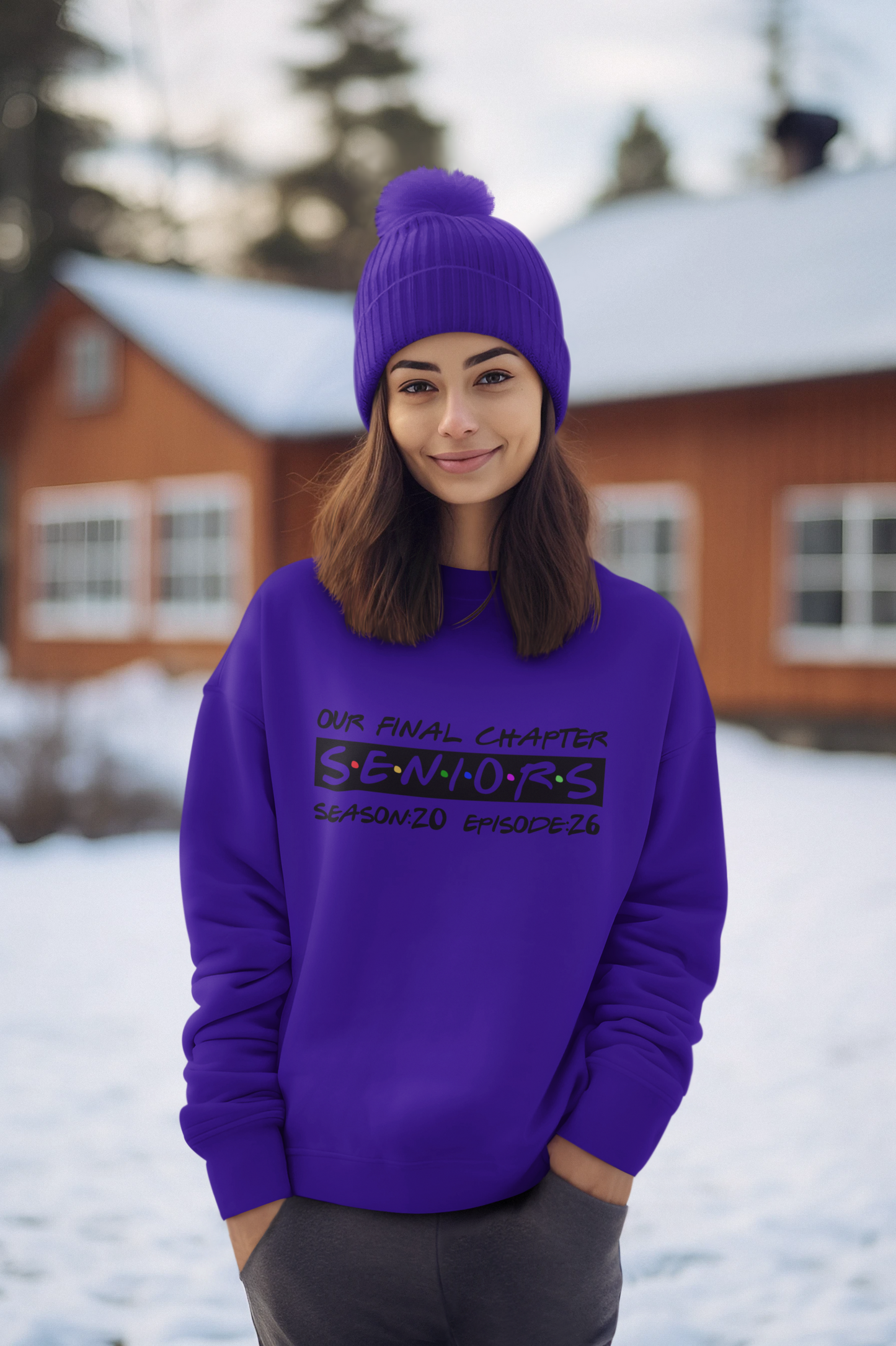 Final Chapter: Senior 2026 Sweatshirt, Black Design image 2