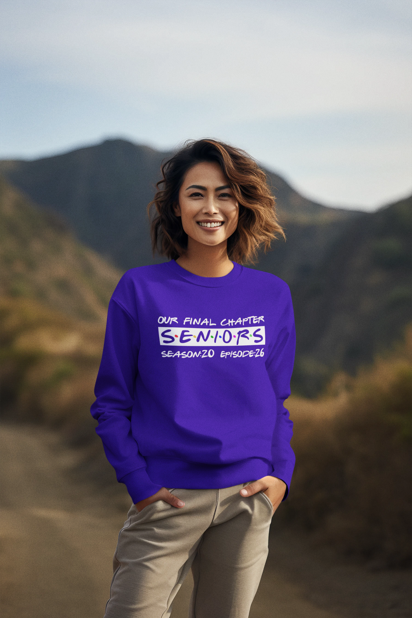 Final Chapter: Senior 2026 Sweatshirt, White Design image 0