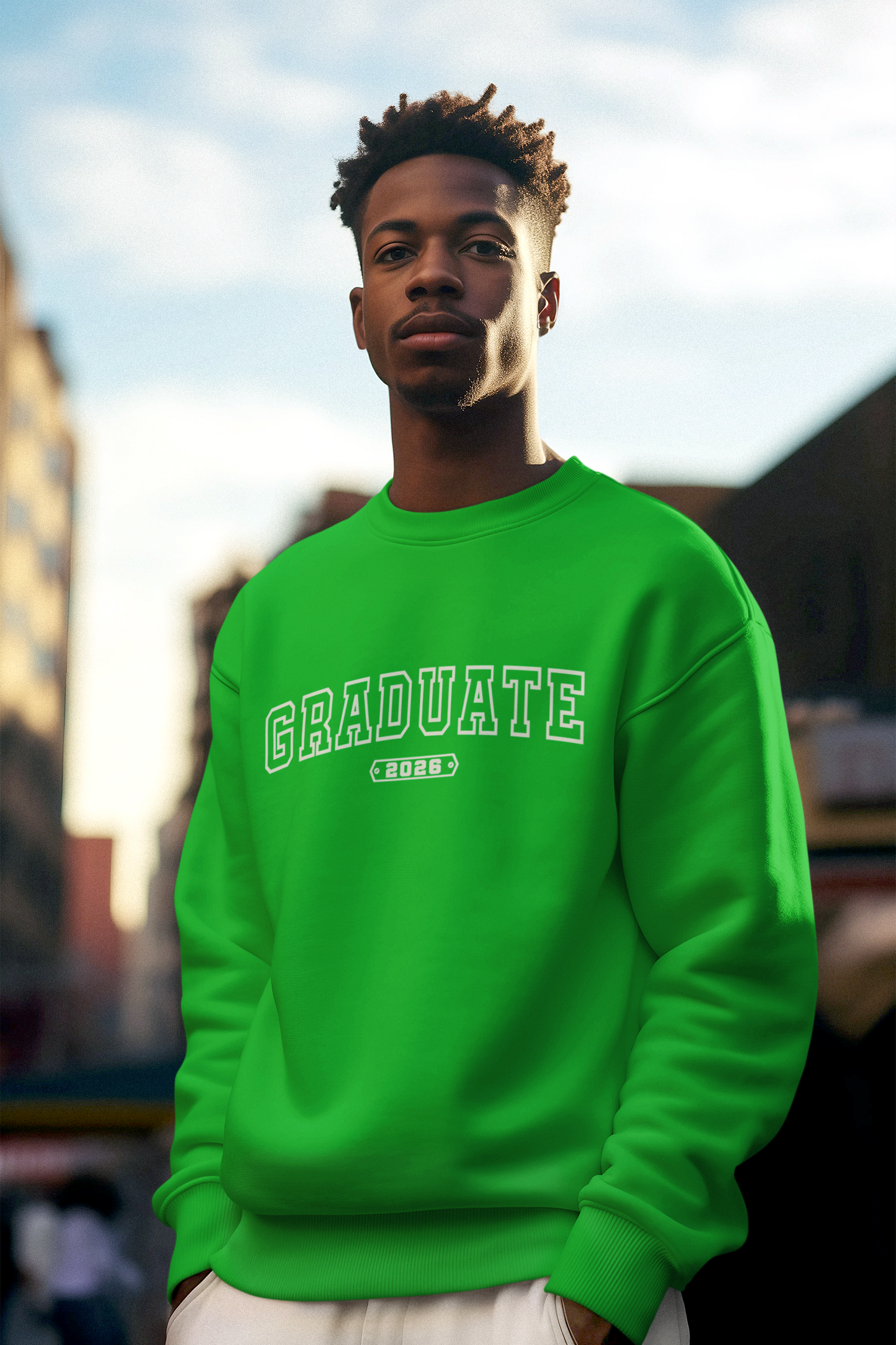 GRADUATE 2026 Sweatshirt, White Design image 3