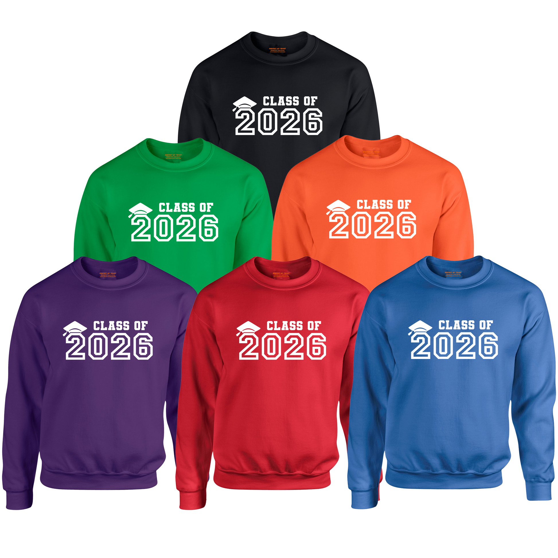Class of 2026 Sweatshirt, White Design image 6
