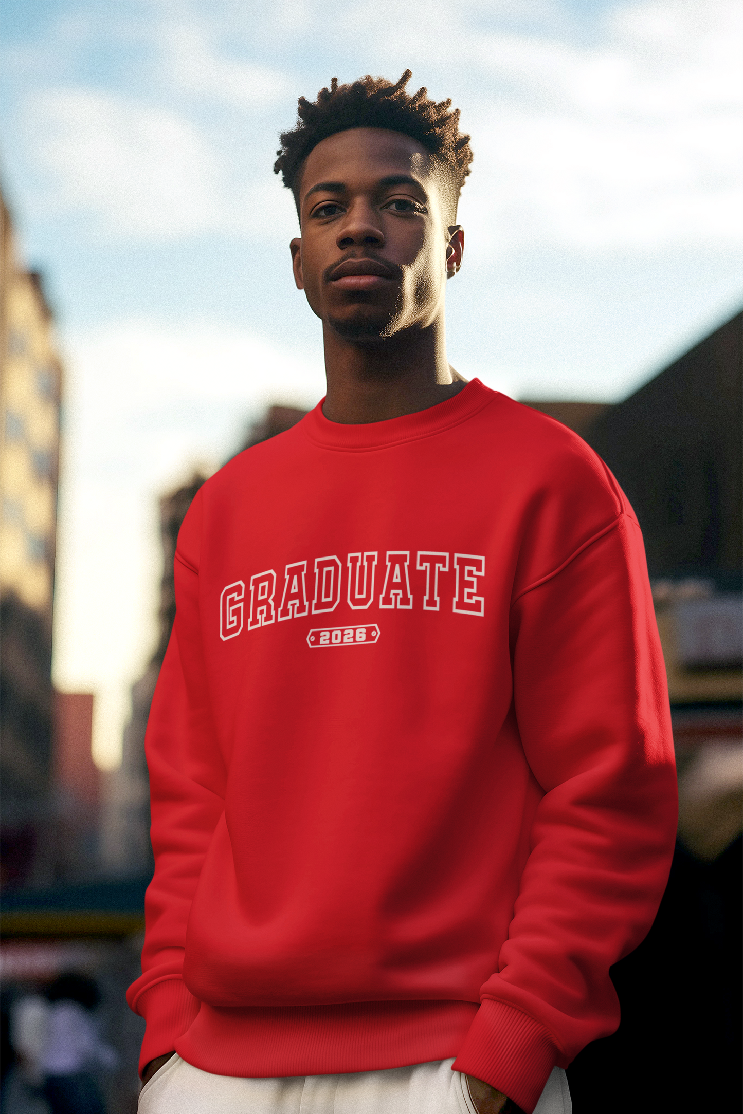 GRADUATE 2026 Sweatshirt, White Design image 4