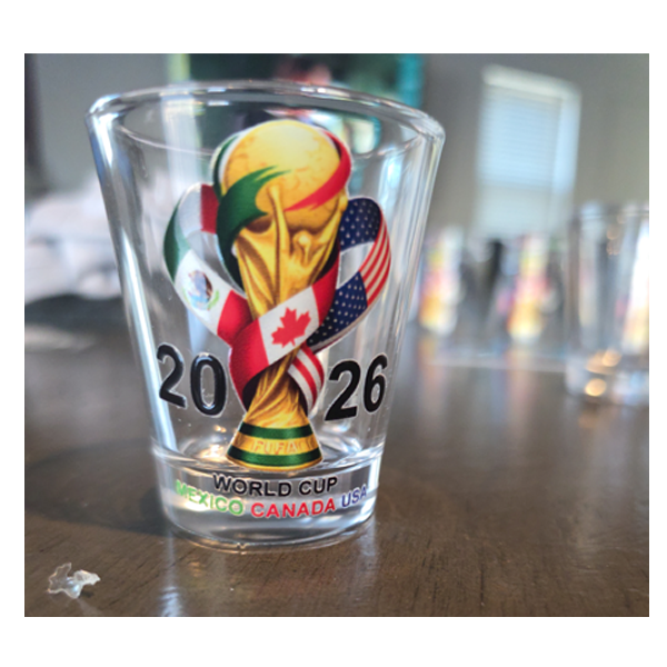 2026 World Cup Shot Glass – Mexico, Canada & USA