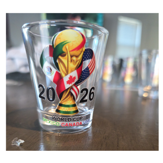 2026 World Cup Shot Glass – Mexico, Canada & USA